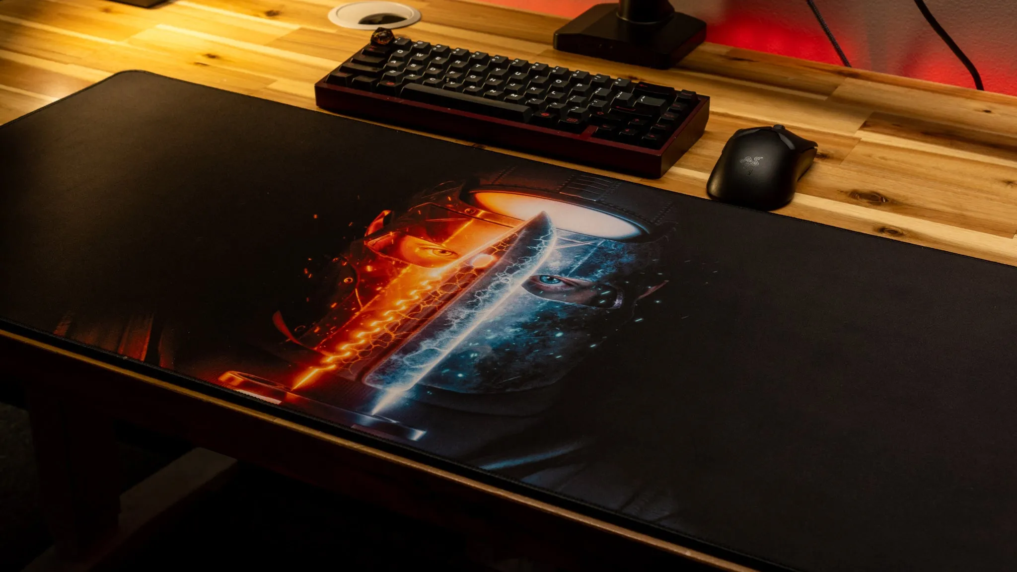 Motion "Fire and Ice" Limited Edition Content Creator Collaboration Rust Gaming Deskmat Mouse Pad