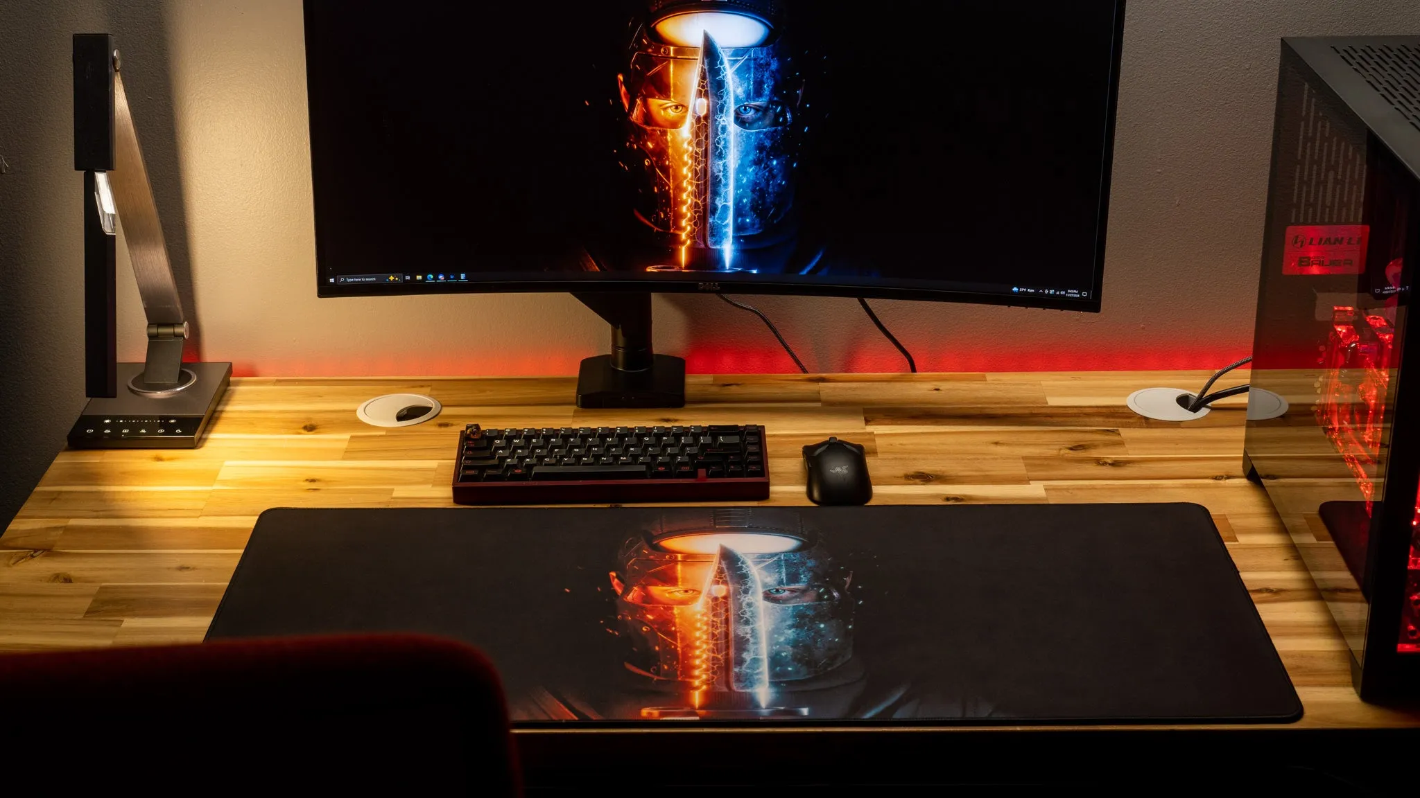 Motion "Fire and Ice" Limited Edition Content Creator Collaboration Rust Gaming Deskmat Mouse Pad