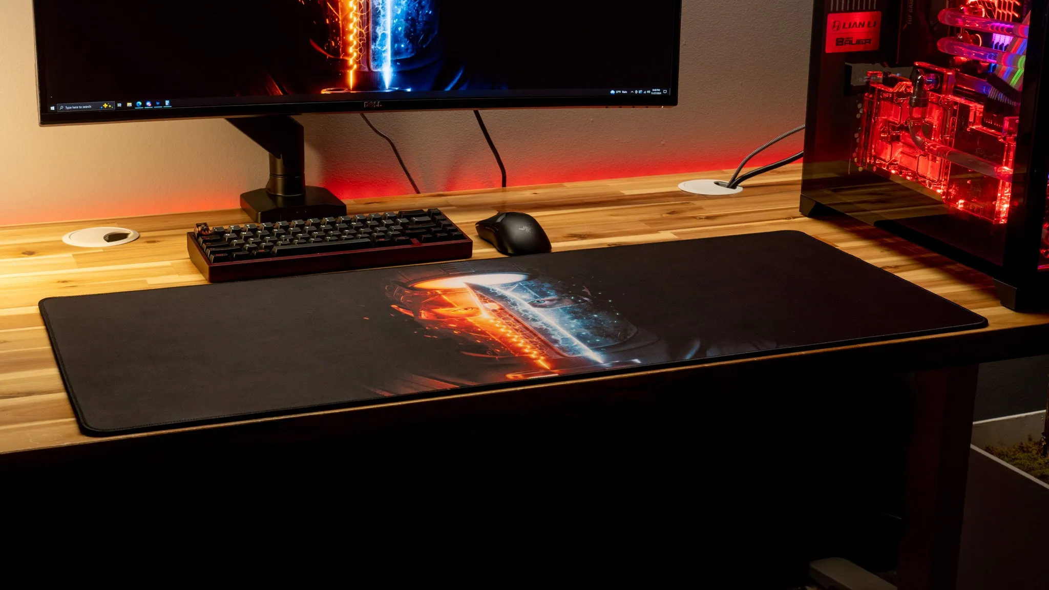 Motion "Fire and Ice" Limited Edition Content Creator Collaboration Rust Gaming Deskmat Mouse Pad