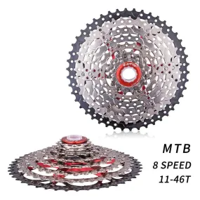 MTB 8 Speed 11-46T Cassette Freewheel Mountain Bike Bicycle Parts