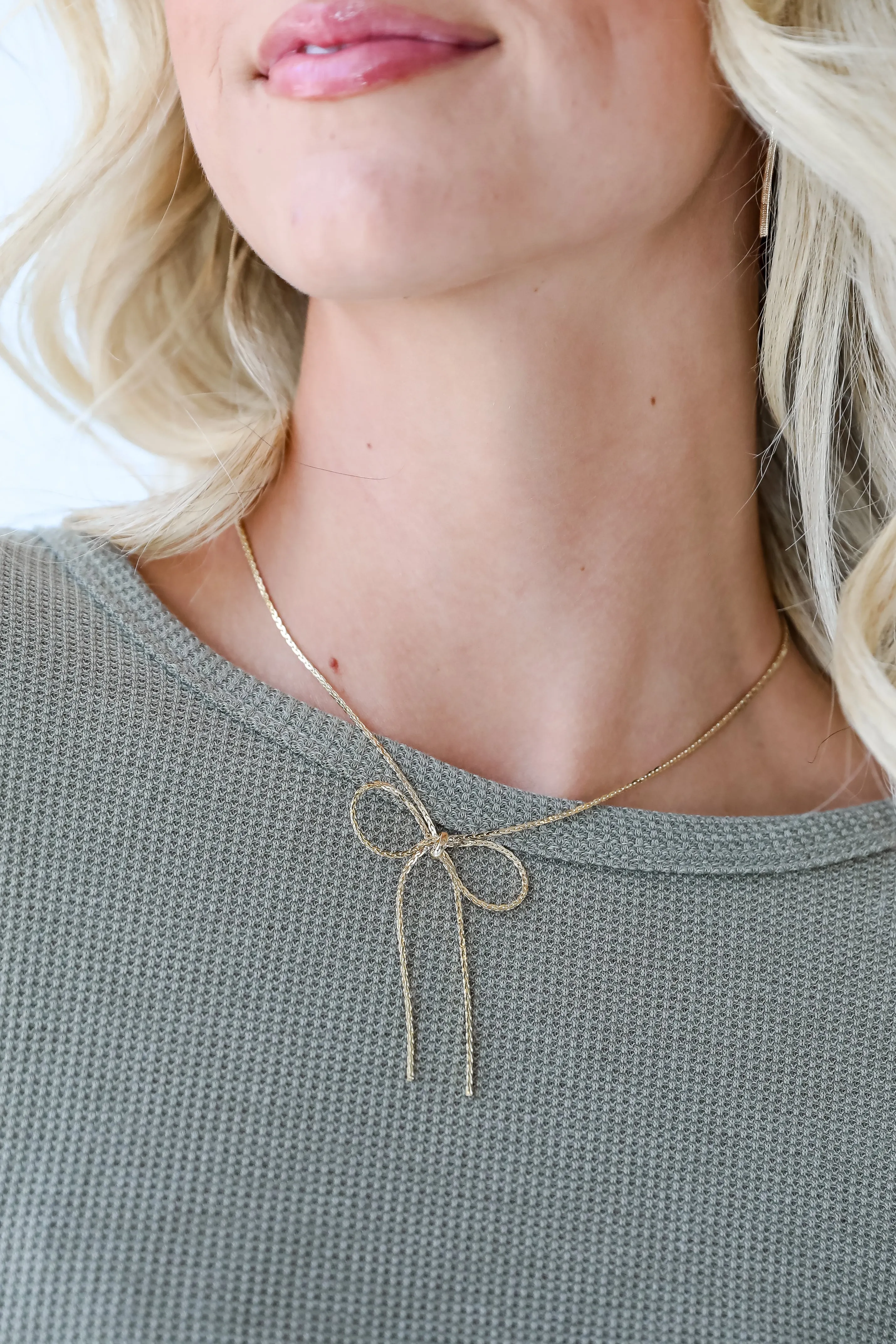 Myla Gold Bow Chain Necklace