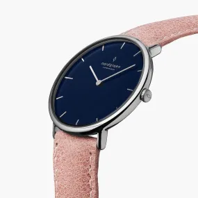 Native | Navy Dial - Pink Leather