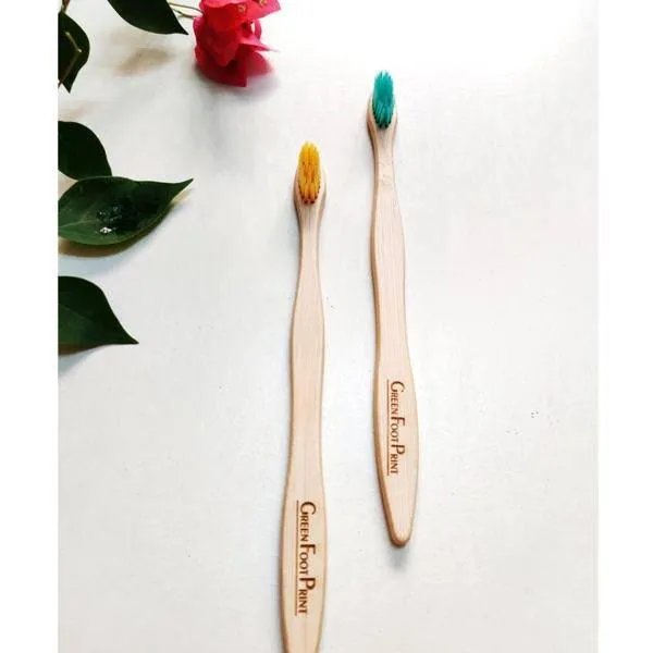 Natural Bamboo Toothbrush - Pack of 2