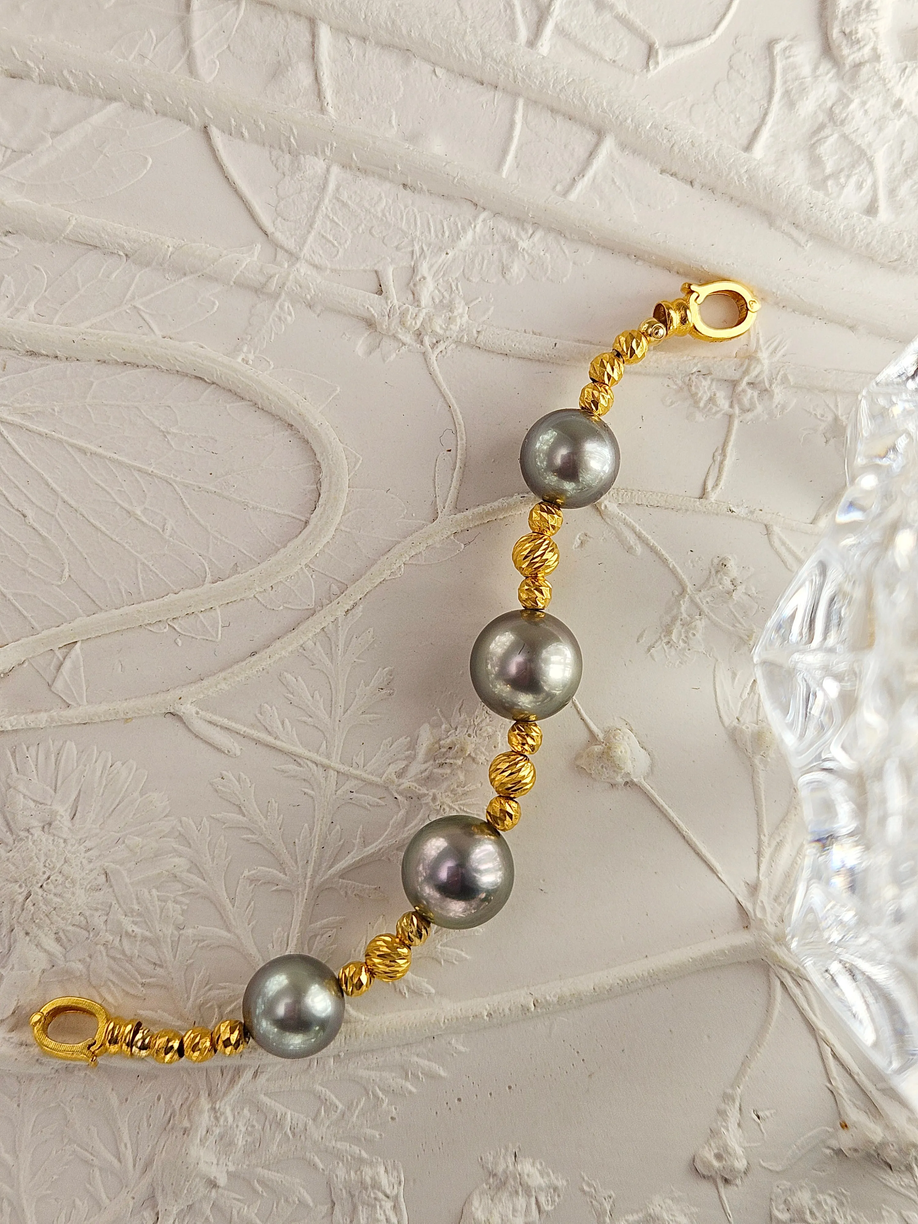 Necklace Extender - Tahitian Pearls 18K Gold