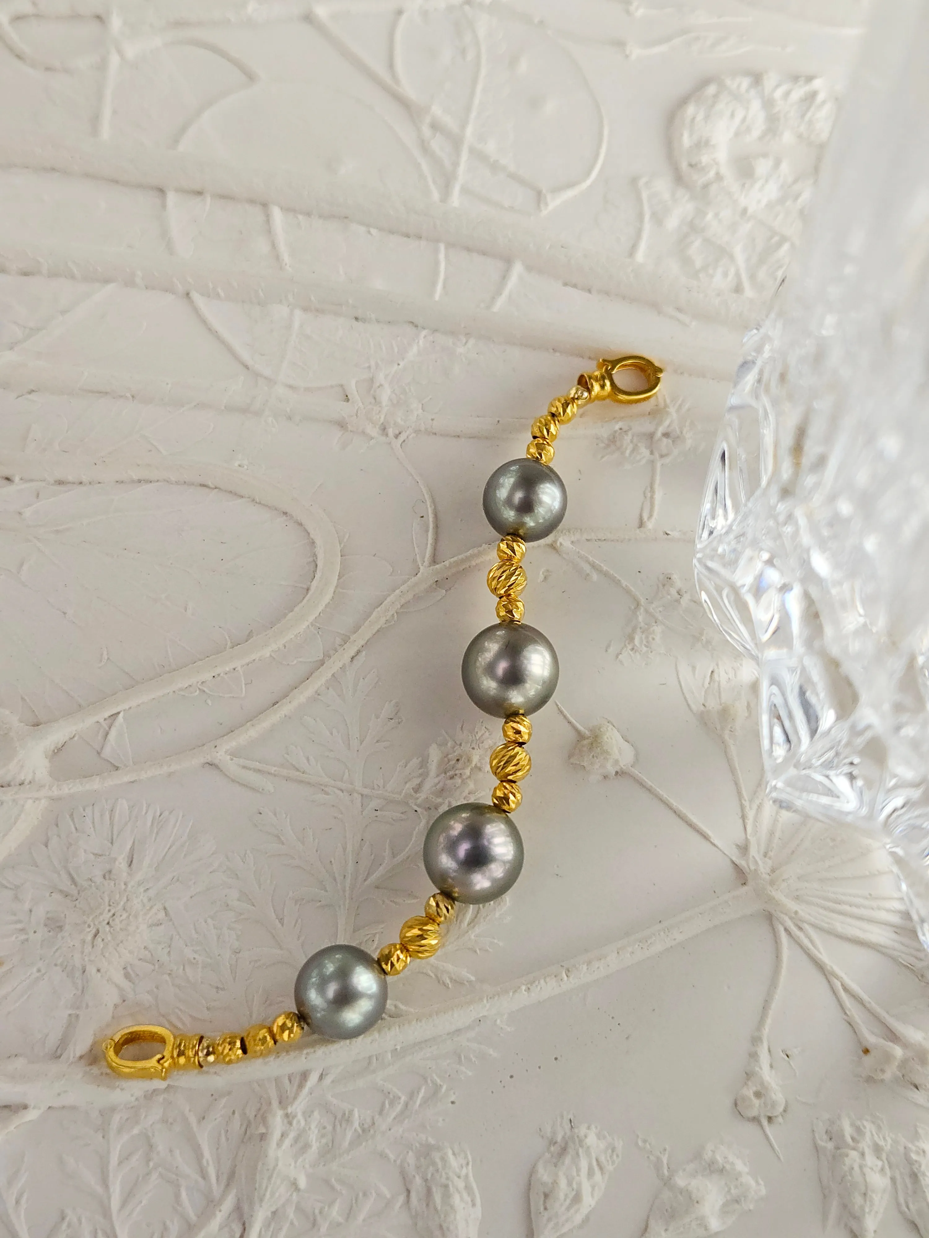 Necklace Extender - Tahitian Pearls 18K Gold