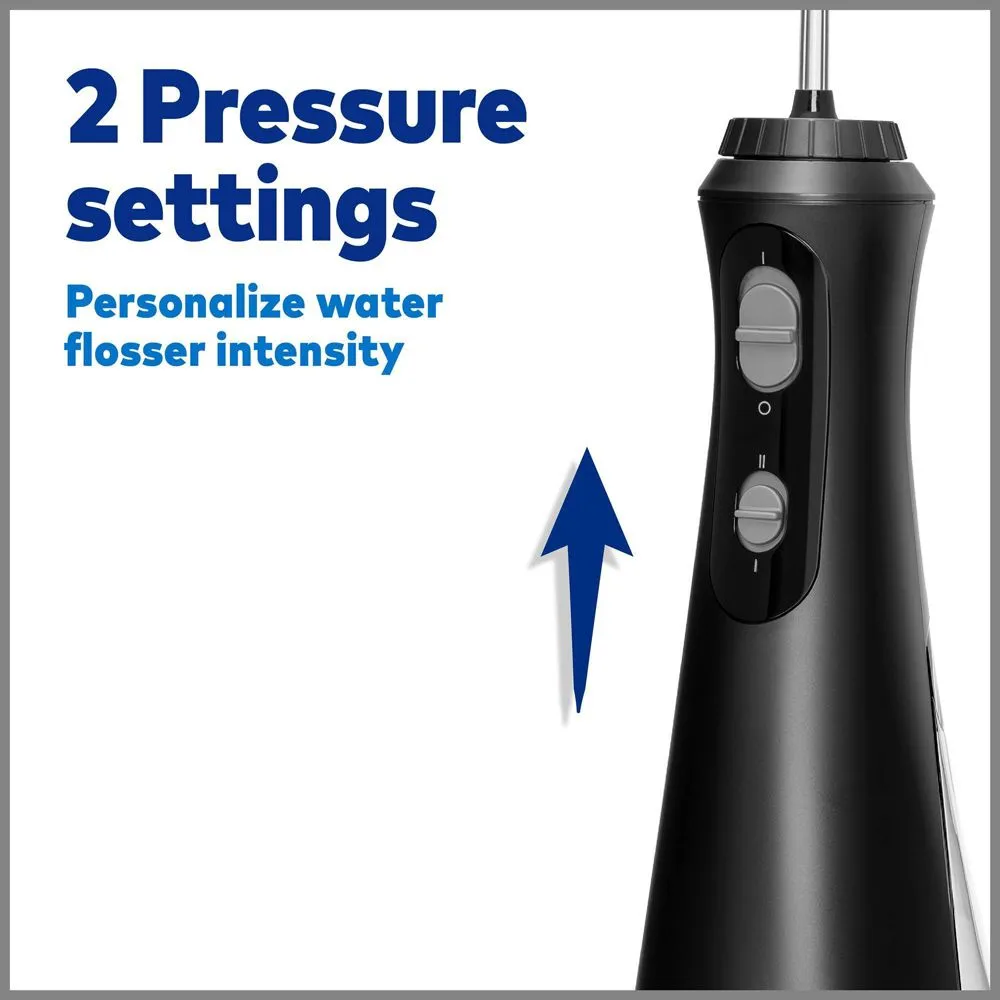 New - Waterpik Cordless Plus Rechargeable Water Flosser - WP-462 - Black