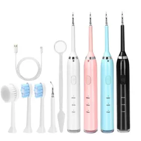 Newest 6in1 Electric Toothbrush Tooth Cleaner USB Rechargeable 3 Modes