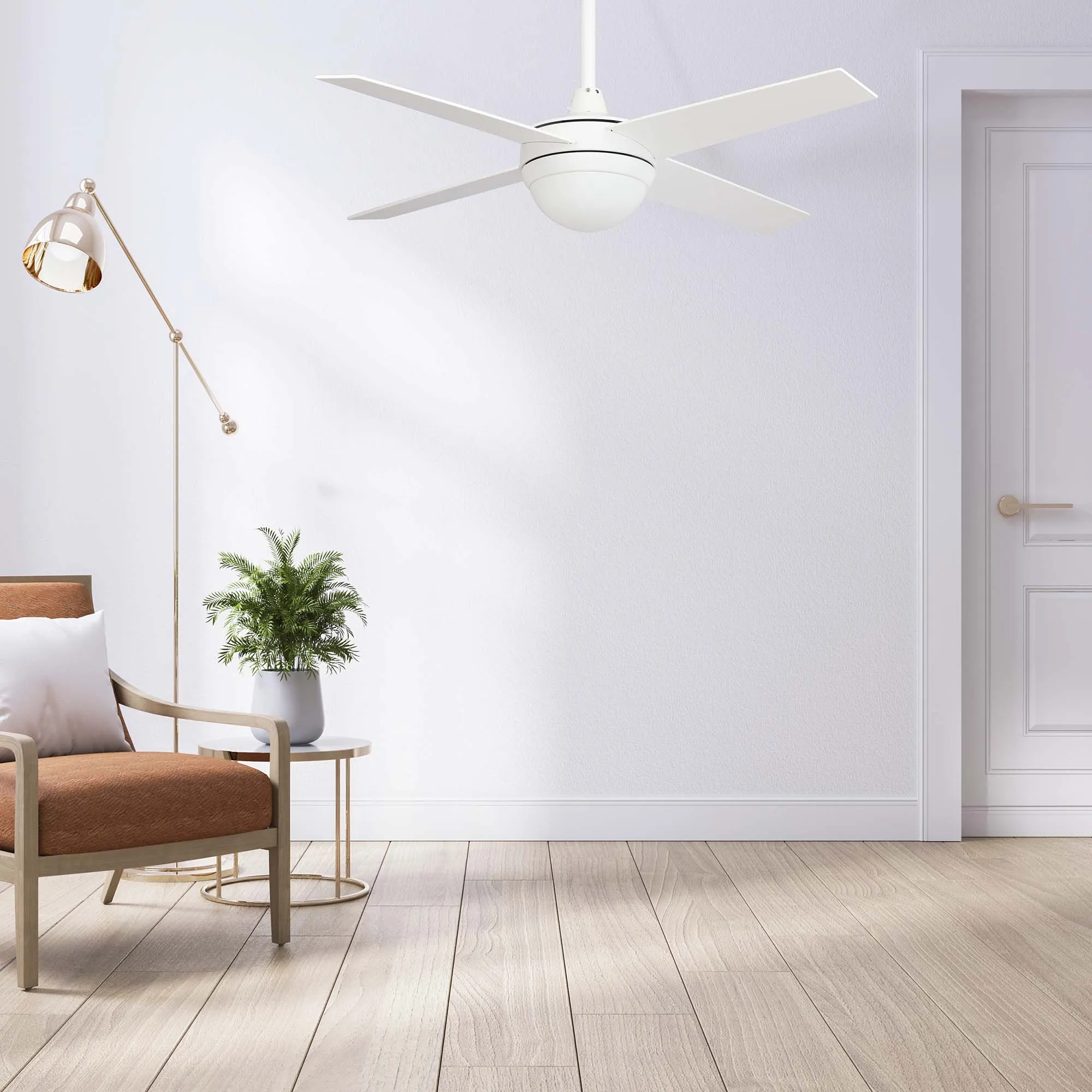 Nova Modern Smart Ceiling Fan with LED Light 48 inch