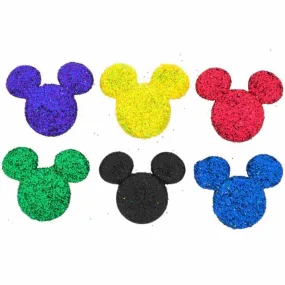 Novelty Buttons - Glitter Mickey