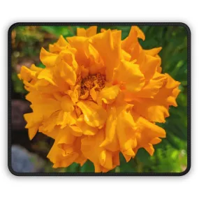 Orange Flower Gaming Mouse Pad