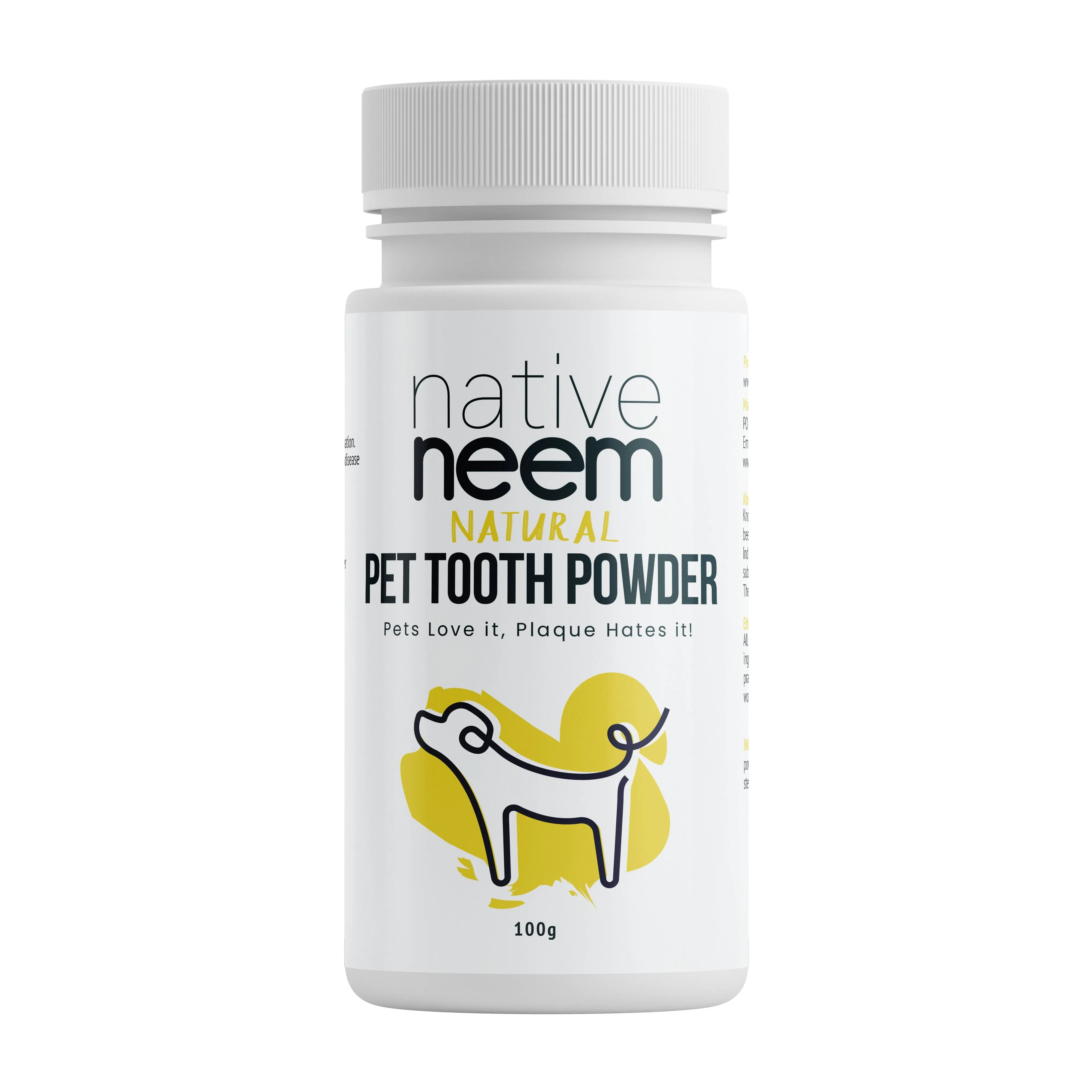 Organic Neem Pet Tooth Powder 100g