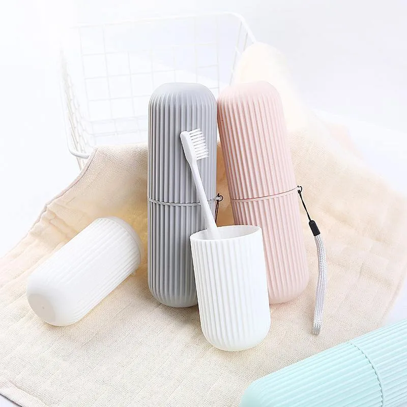 Pastel Portable Travel Toothbrush Case