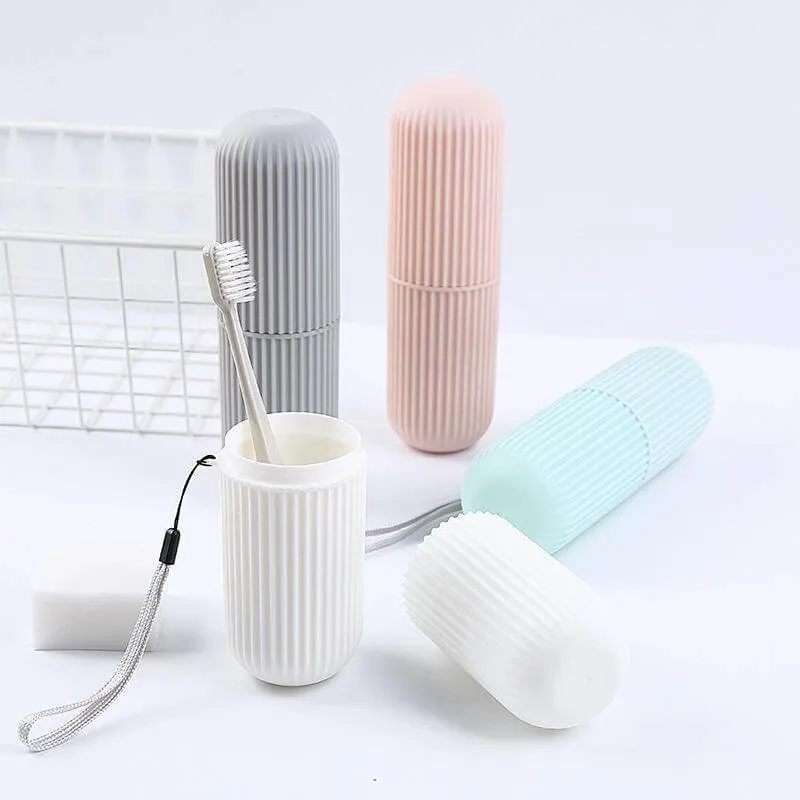 Pastel Portable Travel Toothbrush Case