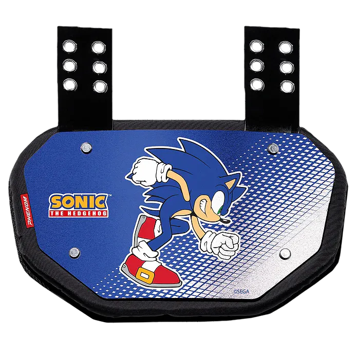 Phenom Elite Football Back Plate - Sonic the Hedgehog