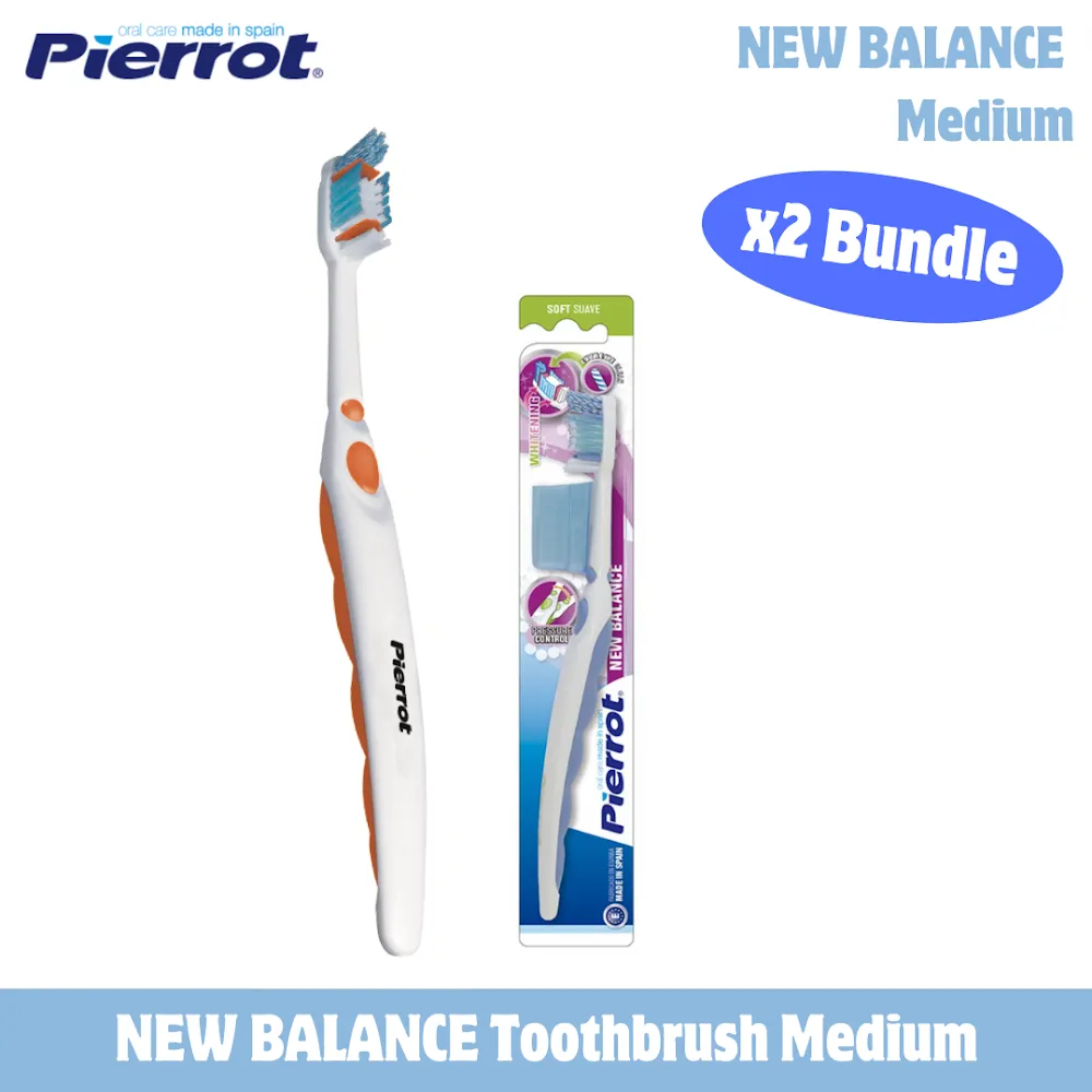 Pierrot New Balance Toothbrush (Bundle of 2)