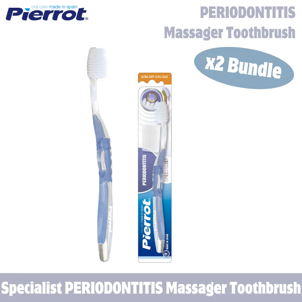 Pierrot Specialist Periodontitis Massager Toothbrush (Bundle of 2)