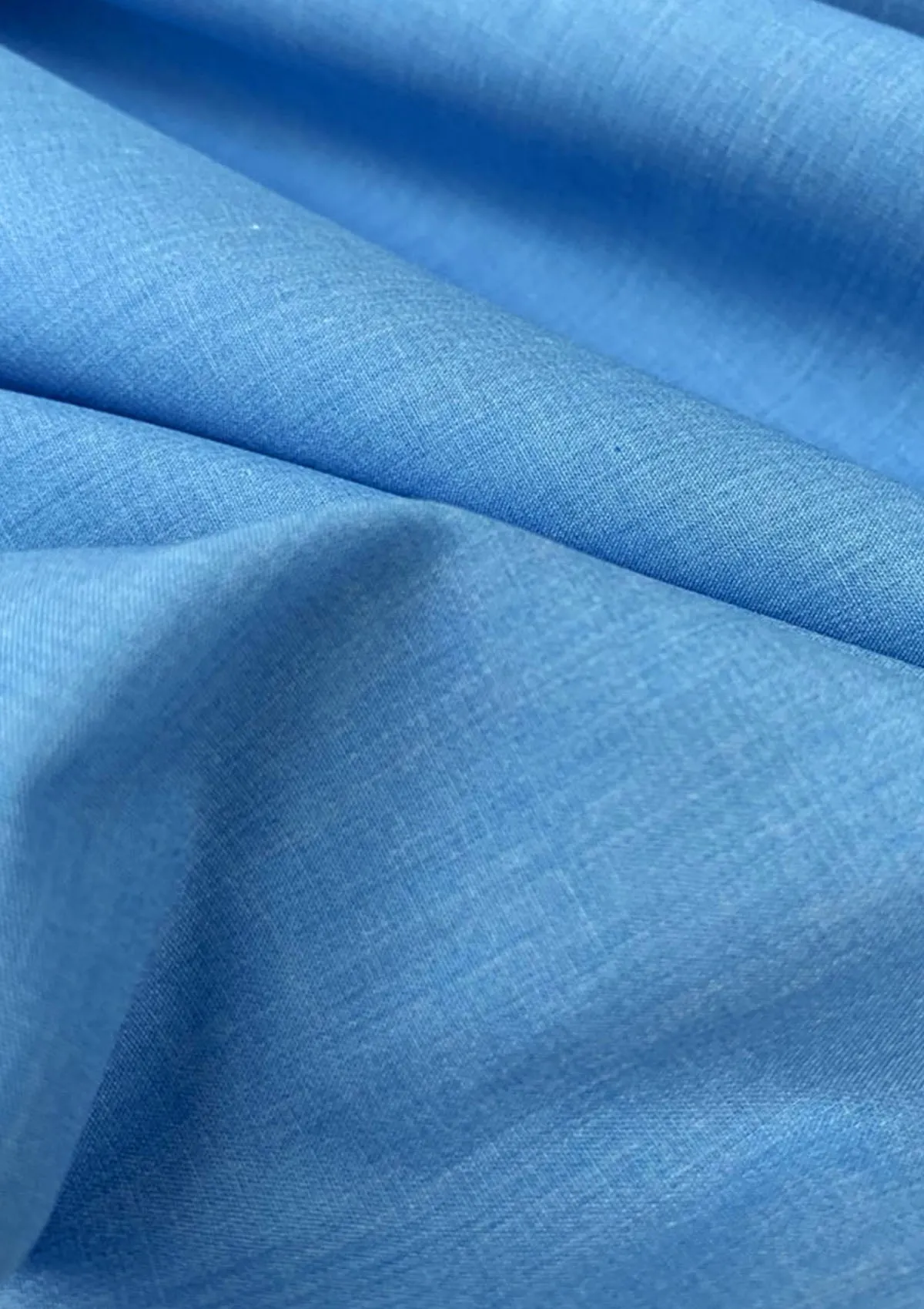 Polycotton Plain Fabric 45" Wide Blended (Light Colours) Lightweight For Craft, Dress & Uniforms