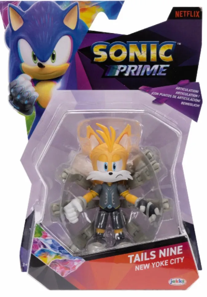 (Provisional Pre-Order) Jakks Netflix Sonic Prime 5" In Figure Tails Nine Mr. Dr. Eggman New Yoke City BUNDLE/LOT