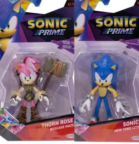 (Provisional Pre-Order) Jakks Netflix Sonic Prime 5" In Figure Thorn Rose Sonic New Yoke City BUNDLE/LOT