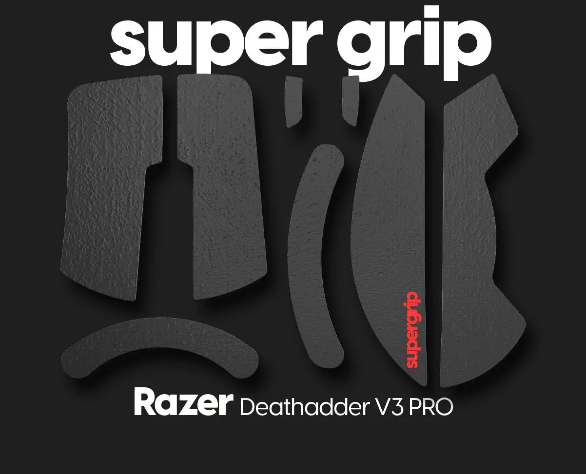 Pulsar Supergrip Grip Tape for Razer Deathadder V3 Pro