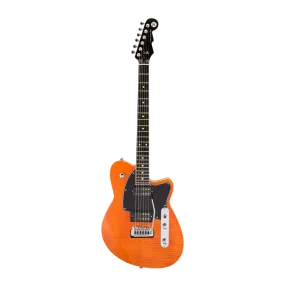 Reverend Reeves Gabrels Signature Electric Guitar in Satin Orange Flame Maple EB