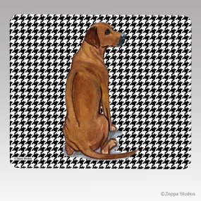 Rhodesian Ridgeback Houndstooth Mouse Pad