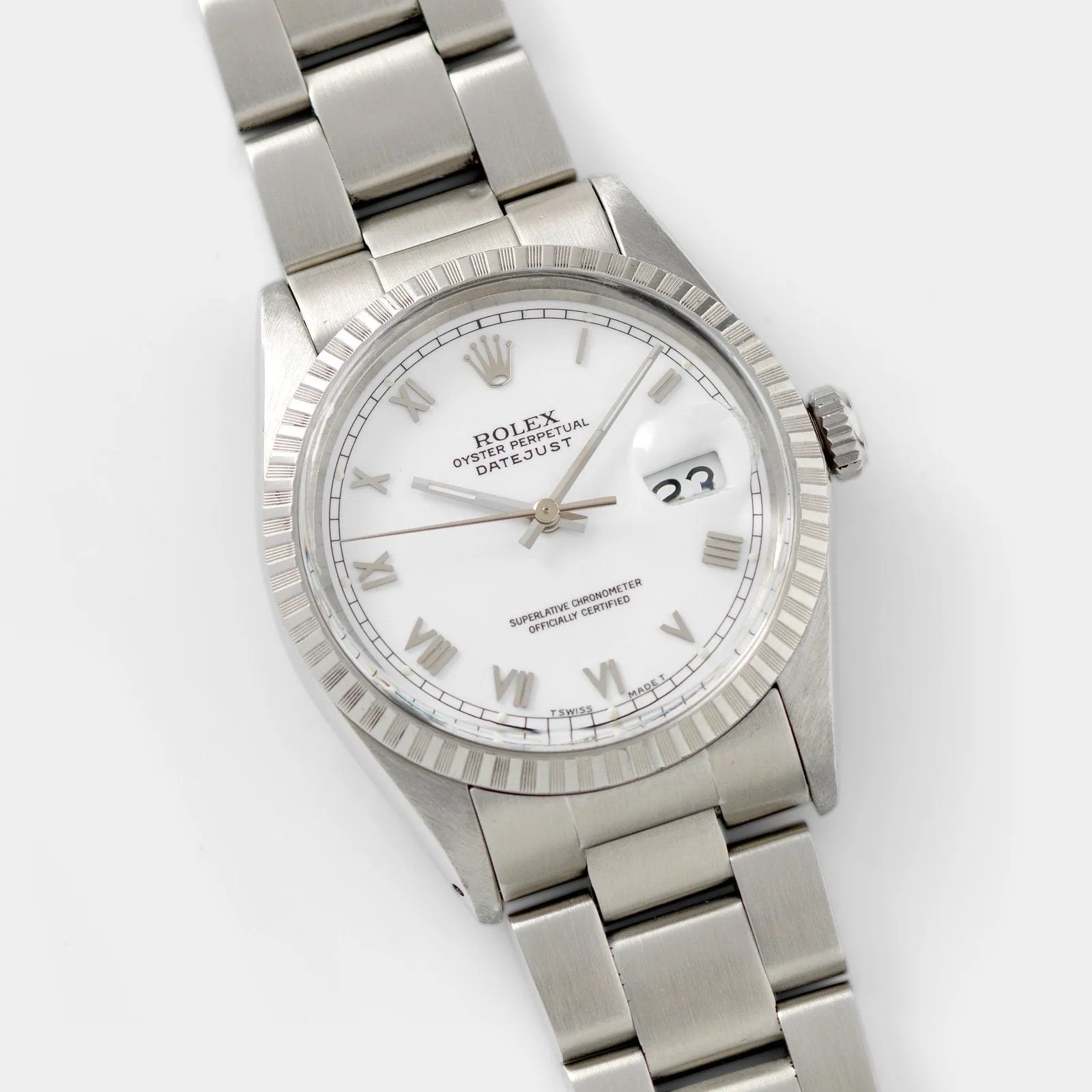 Rolex Datejust White Dial 16030