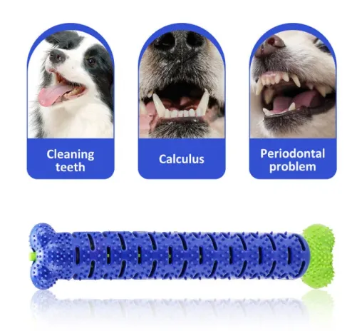 Rubber Dental Toothbrush Chew Toy for Dogs