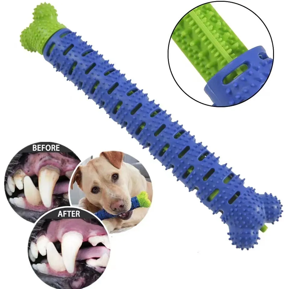 Rubber Dental Toothbrush Chew Toy for Dogs