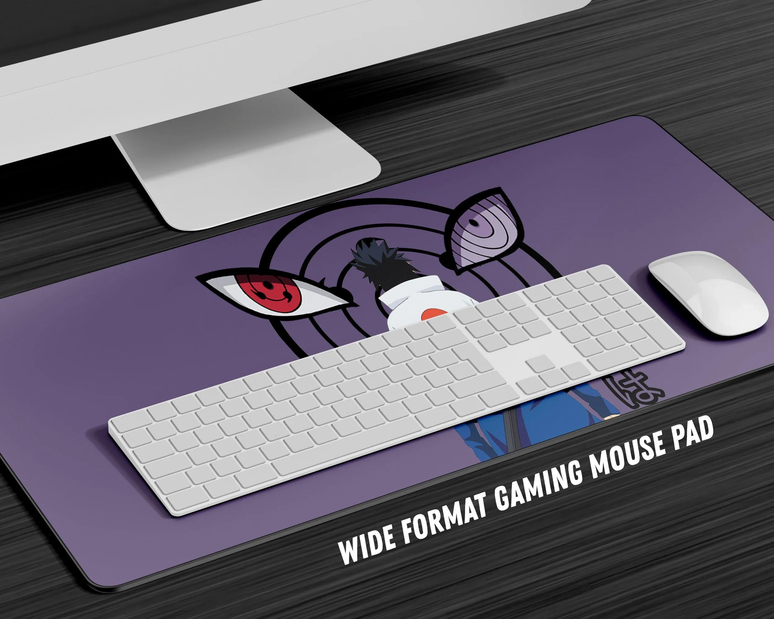 Sasuke Uchiha Purple Gaming Mouse Pad