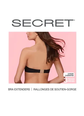 SECRET® 2-Hook Bra Extenders - 3 Pieces