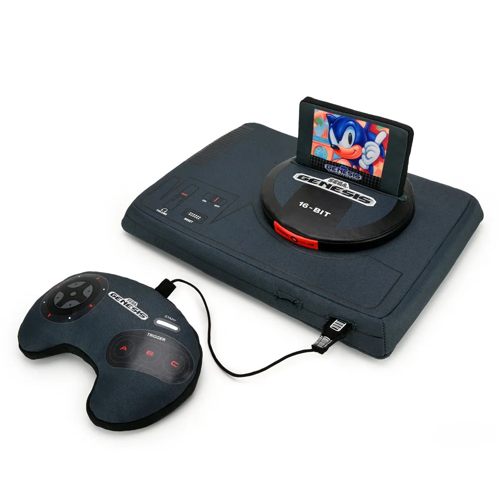 SEGA Genesis Gaming Console 12" Interactive Plush with Sonic Cartridge