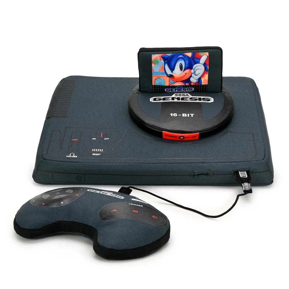 SEGA Genesis Gaming Console 12" Interactive Plush with Sonic Cartridge