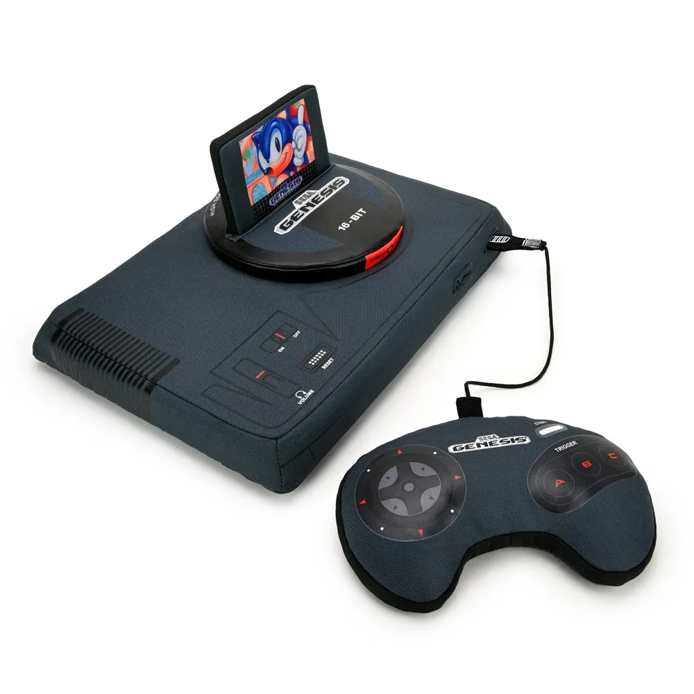 SEGA Genesis Gaming Console 12" Interactive Plush with Sonic Cartridge