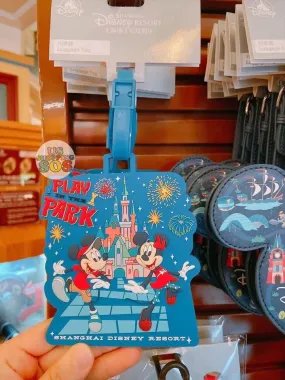 SHDL - Name/Luggage Tag x Mickey & Minnie Mouse Play in the Park Shanghai Disney Resort