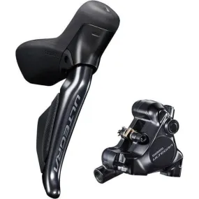 Shimano Ultegra ST-R8170 bled hydraulic disc; Di2 E-tube STI set; flat mount calliper; RH front