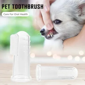 Silicone Finger Cots Pet Toothbrush