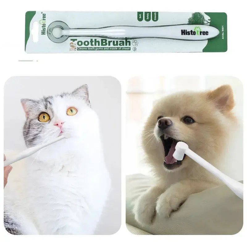 Soft Bristle Pet Toothbrush for Fresh Breath & Clean Teeth