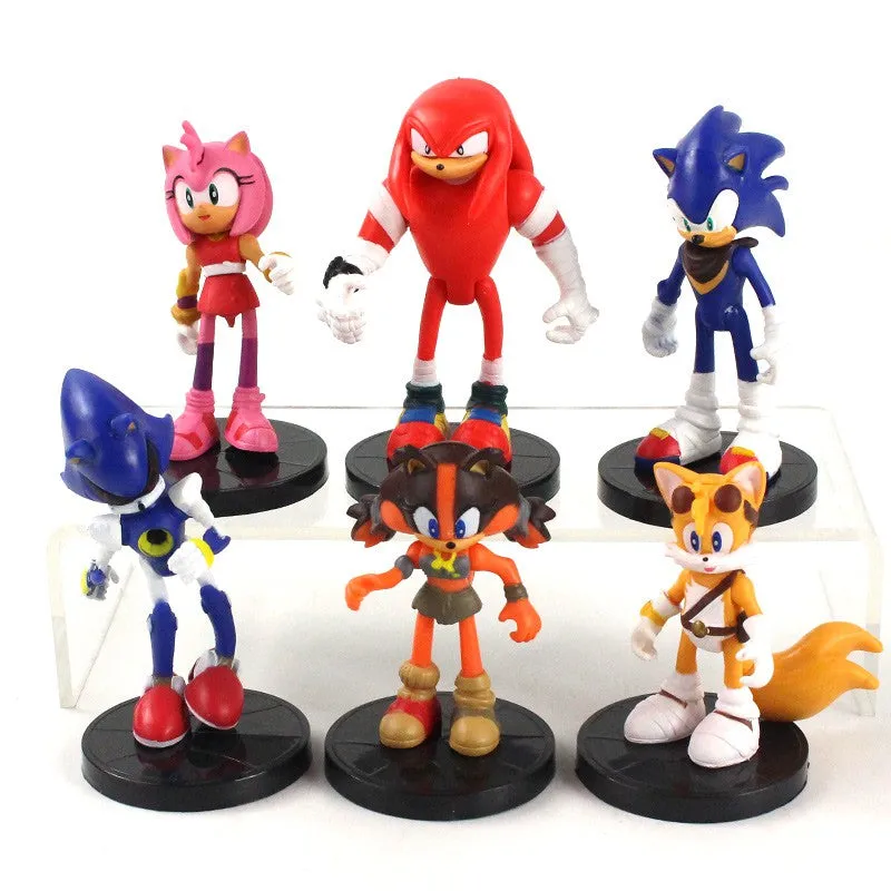 Sonic Action Figures | Set of 6 Action Figures | 7-9 Cms |