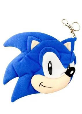 Sonic Classic - Sonic The Hedgehog Face Coin Purse 4.5"H