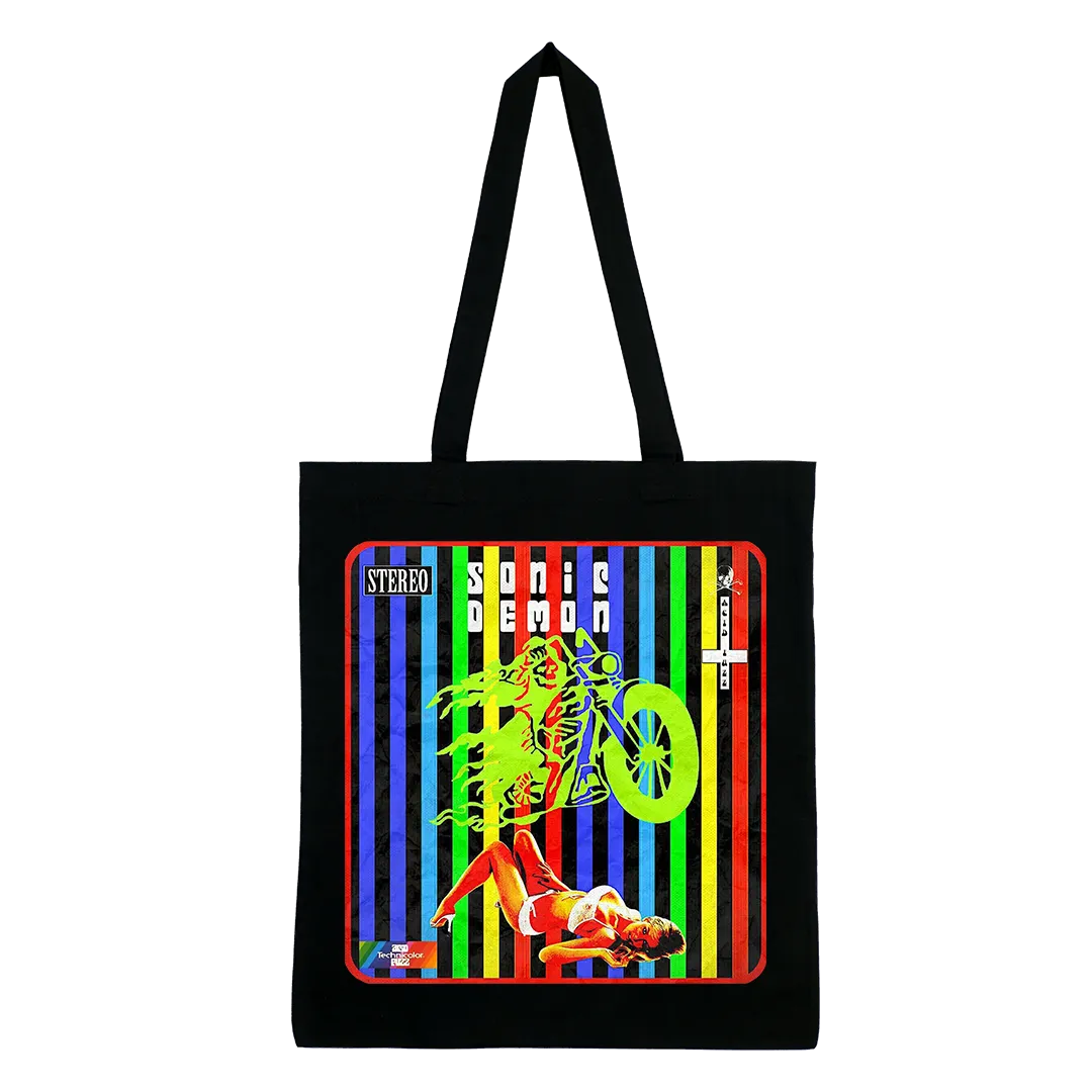 Sonic Demon - Acid Fuzz Tote Bag - Black