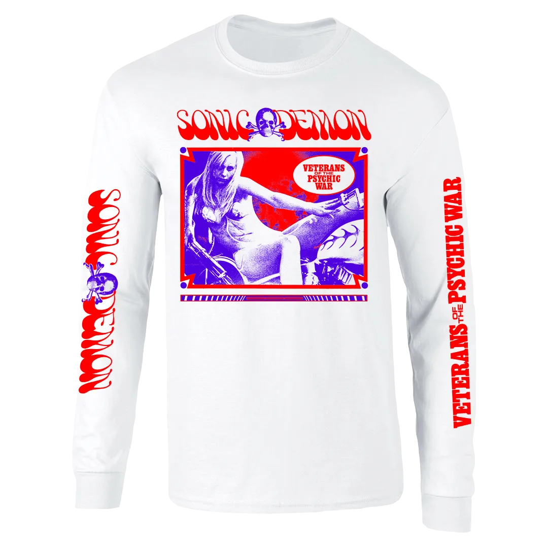 Sonic Demon - Psychic War Chopper Girl Longsleeve - White