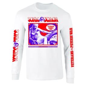 Sonic Demon - Psychic War Chopper Girl Longsleeve - White