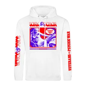 Sonic Demon - Psychic War Chopper Girl Pullover Hoodie - White