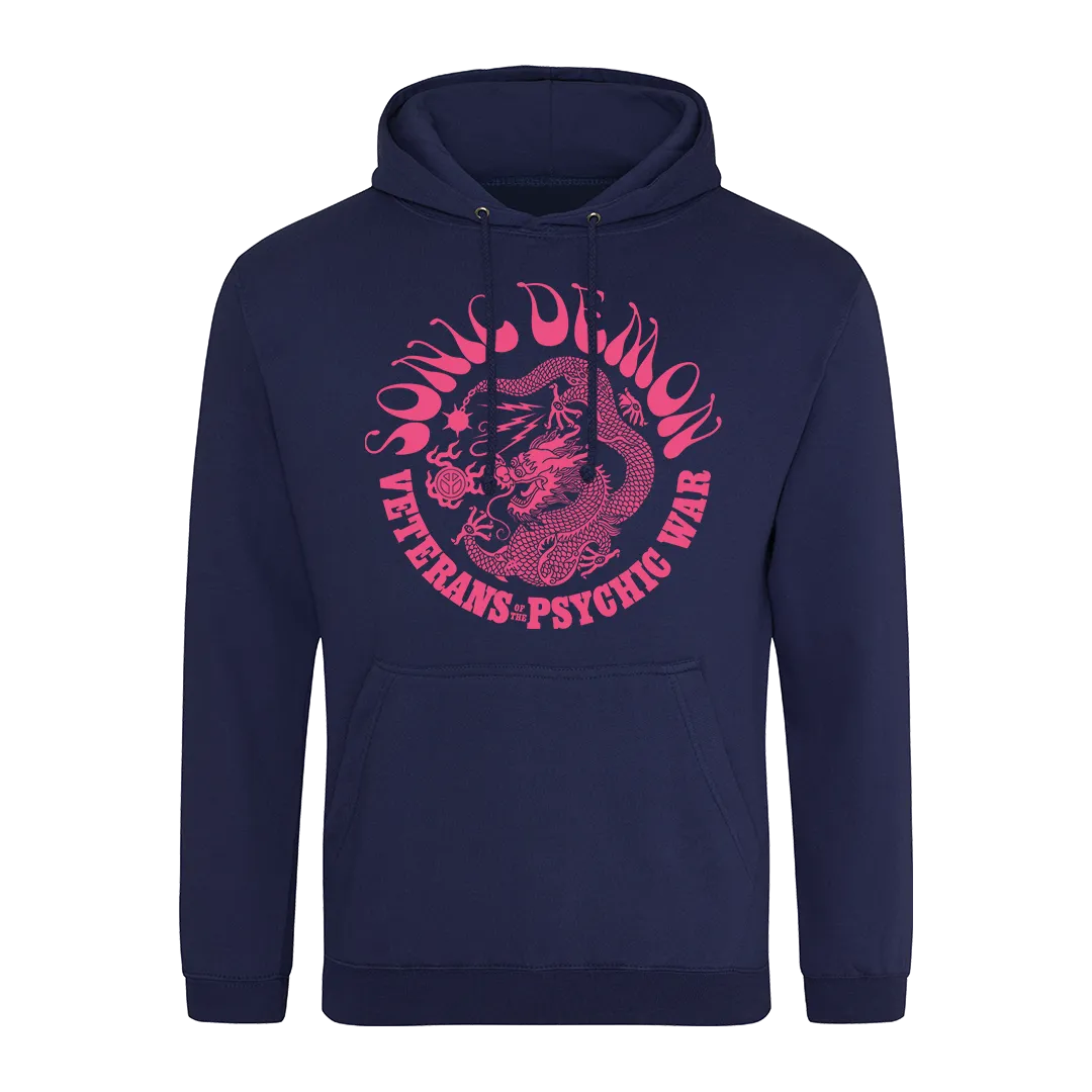 Sonic Demon - Psychic War Dragon Pullover Hoodie - Navy