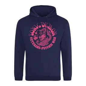 Sonic Demon - Psychic War Dragon Pullover Hoodie - Navy