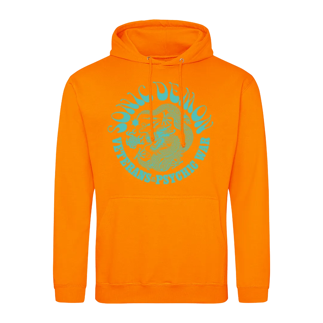 Sonic Demon - Psychic War Dragon Pullover Hoodie - Orange