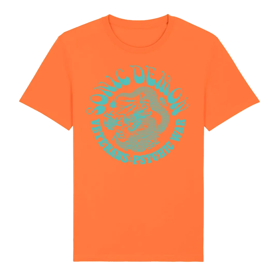 Sonic Demon - Psychic War Dragon T-Shirt - Orange