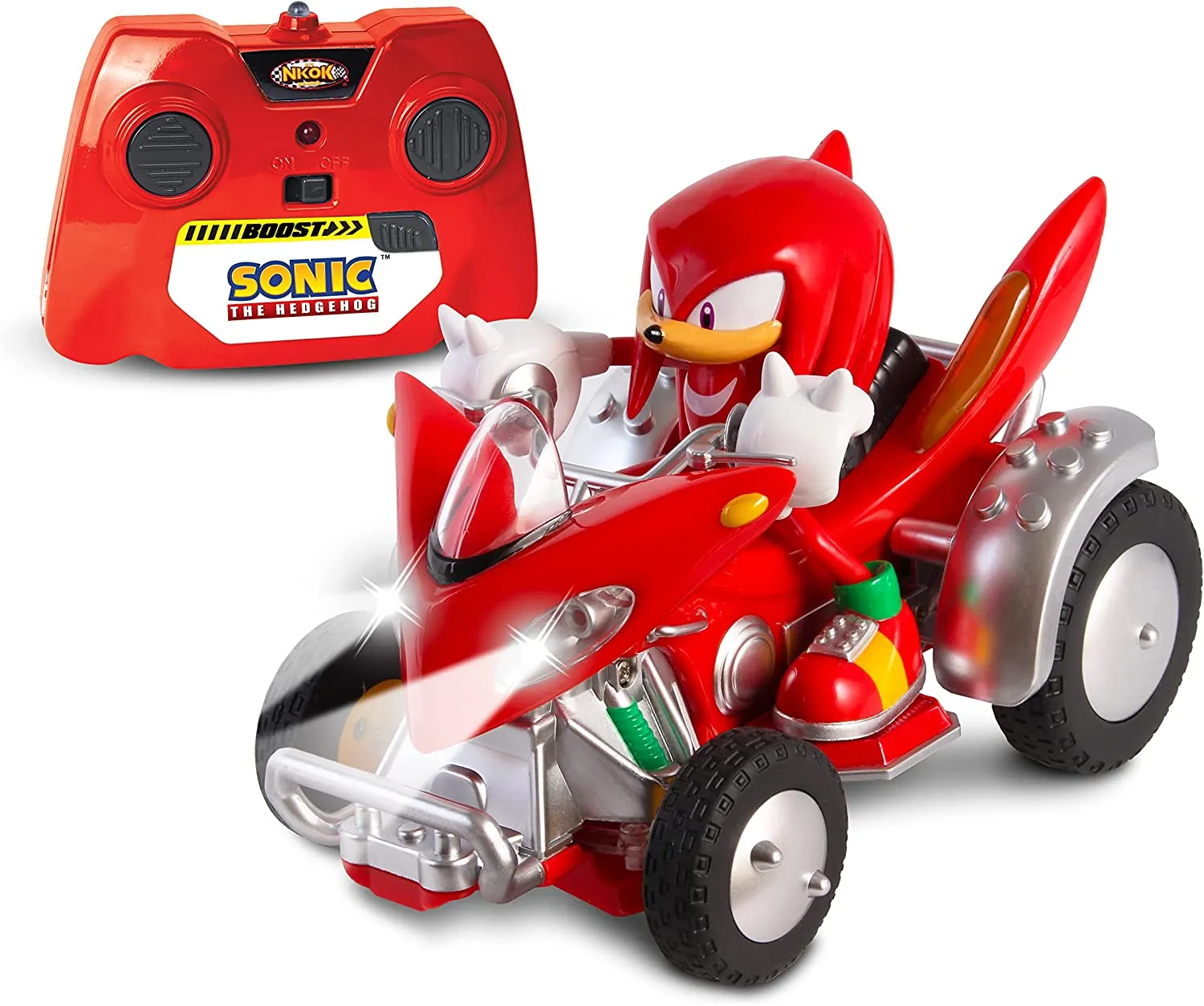 Sonic NKOK Knuckles ATV R/C (with Lights), For Ages 6 and up, Allows Children to Pretend to Drive and Have Fun at the Same Time!