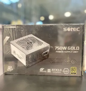 Sonic Power Supply E750 750 Watt 80  Gold Full Modular